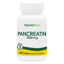 Natures Plus Pancreatin - 1000 mg, 60 片 - 胃肠支持的天然消化酶补充剂 - 包含 Amylase, Protease & Lipase - Gluten-free - 60 services