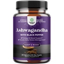 最佳Ashwagandha 根粉盒 1300 mg – Premium relaxation 睡眠自然补充 – 平息能量 100% 纯能 纯能 女性和男性 – 30 个容器服务