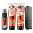 Wild Willis Beard Care Kit, Biotin Forized Shampoo 和配有咖啡因的适配器,两瓶4-Oz瓶,促进健康胡子生长