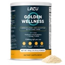Lazu Golden Wellness Colostrum补编,Grass-Fed Bovine Colostrum Powder(310mg IgG & lactoferrin),NZ单曲Manuka Honey(200MGO),维生素促进古特健康与运动性能 - 450g