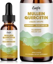 Catfit Lymphatic Draugage Drops for Lungs - Mullein Leaf 提取液体补充剂 - Lung cleanse for Smokeers - 强效的 Mullein Tincure for Imune, Skin and Respirate 健康支持 - 1 Fl Oz