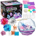 原始文具水晶生长套件 - Unicorn Terrarium, 6.3 x 5.8 in, Multicolor - STEM Science & Craft Kits for Kids Ages 7 - 12 - Grow your Own Crystal Garden with Magic Rocks & Flower Charms 配有魔法摇滚和花色魅力的手工业套件