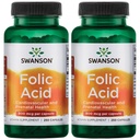 Swanson Folic Acid 800 mcg (1维生素335 mcg Dfe Folate) 250 capsules (2 Pack)