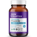 新章节发酵的维生素B12 1000 mcg,USDA有机,One Daily for cellular Energy + Health Blood Cells, 认证 Vegan, Gluten Free - 60 counter