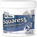 2nd Skin Dressing 1" Squares (200 Counter) - Blister Pades for feet & body - 酷Gel Relief Patches - 95% 水配方 - 非Stick Chafing 保护 - 运动员和嬉皮士便携式急救