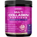 ZEBORA 多科拉根佩普提斯粉 - Hydrolyd Collagen type I II III V X 配Hyaluronic Acid, Biotin, Vitamin C - 支持皮毛直肠关节,非GMO, 不受欢迎, Keto 友好