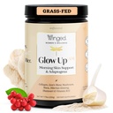 (原始内容存档于2018-09-21) (英语). Winged Wellness Glow Up Up AM, Collagen Powder for Women – Morning Beauty suppless for Glowing Skin with Grass-Fed Hydrlyzed Collagen Peptides, Lion's Mane & Maca Root - 21 services, Unflorward (英语).