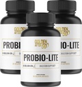 黄金50后 Probio-Lite - 用于 Gut 健康和消化支持 - 男性和女性的Probiotics - 3瓶 - 用于偶发心烧,气体,消化不良的Probiotics
