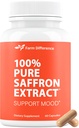 沙发补充品88.5mg - 100%纯沙发提取剂 Capsules - Mood, Eye, & Energy Support - 在美国制造