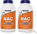 NAC 1000毫克,250个平板电脑(Pack of 2),N-乙酰基-Cysteine补充剂,每平板电脑1000毫克(1克)-蔬菜,非GMO