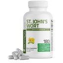Bronson St. John's Wort 700 MG / service Hypericum Perforatum 支持一种正模 - 非GMO, 180 蔬菜卡普尔