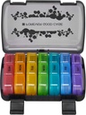 FGcase Pill 组织者 3 Times a Day with Travel case, Great Weekly Pill 7 Day, Daily Pill Box with 21 Competions, Pill Dispenser Supplements Holder, Rainbow Black 互联网档案馆的存檔,存档日期2007-03-02.