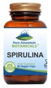纯山植物学 Spirulina Capsules - 90 Kosher Vegan Caps - 现在有450mg 有机螺旋藻粉 - 自然超食品补充品
