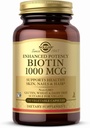 Solgar Biotin 1000 mcg - 250 蔬菜夹层 - 支持健康皮肤,钉子和头发 - 非GMO, Vegan, Gluten Free, 奶制品 Free, Kosher - 250 服务