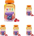 Emergen-C Kidz Daily Immune支持饮食补充,Flavored Gummys配有维生素C和B维他命支持Immune,Berry Bash - 44 Counter (Pack of 5).