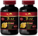 b12 维生素 5000 mcg - METHYLCOBALMIN 维生素 B-125000 - 运动营养耐力,能量促进器,男子50岁以上能量补充剂,维生素b 12,皮肤支持补充剂 - 2瓶 120 Tabl
