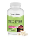 NaturalSlim压力救济补充剂 - 压力保护者、高血压减震器、控制刮伤、睡眠和代谢支持,配有维生素B5 Pantothenic Acid & L Tyrosine - 180 蔬菜罐头