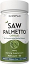 Saw Palmetto Capsules 500mg QQ 10:1 集中摘录 Serenoa Repens 草药补充 QQ Non-GMO, Gluten-Free Easy-to-Take Capsules (60 Counter (Pack of 1)).