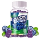 Creatine Monohydrate Gummys for Men and Women - Advanced Formula W/L-Taurine + Vitamin B12, 糖无嚼补充,90 蓝莓Gummys