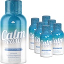 Calm & Easy - Natural Relief Shot, KSM-66 Ashwagandha, Suntheanine L Theanine, 镇定适配体饮品, 放松, 聚焦, 和Mood → 2 oz液瓶( 6 Pack)