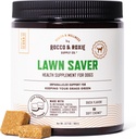 Rocco & Roxie Dog Urine 草坪中性剂,Green Grass Saveers for Dog Urine Pee Spots, UTI 健康与Bladder Control Suppose with D-Mannose, Apple Cider Vinegar & DL-Methionine, 90ct 软厨师