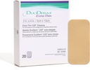 ConvaTec DuoDERM 外薄控制 Gel 一级方程式 2"x4" Hydrocolloid Sterile Adhesive 穿戴超强伤痕,低滑翔,Flexibile,Latex-Free,防水,矩形,Beige,20ct Box