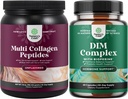 Natures Craft Bundle of Multi Collagen 蛋白质蛋白粉供男女使用 -- -- 毛皮和钉子维生素和DIM 复杂男女荷尔蒙平衡补充