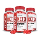 合理实验室(3 Pack Ketosyn Keto ACV Gummys Extreme 2000MG Ketosyn Keto Gummys Apple Cider Vinegar 配以石榴蜂蜜汁粉 B12 Vegan Non GMO 180 Gummys 配制而成)