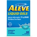 Aleve Liquid Gels, Naproxen Sodium 止痛药