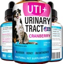 Cat & Dog UTI治疗 - 对宠物的UTI医学和尿道切除感染治疗 - 肾脏支持 - 对狗失禁的Bladder控制 - Cat UTI补救 - Cranberry补充 - 美国制造 - 2fl.oz