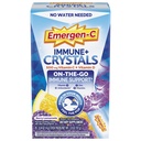 Emergen-C Immune Plus Crystals,On-The-Go Immune 支持补充 维生素C,维生素D,B 维生素,锌和曼干内塞,莓柠檬汁,返校基本品 - 28个棒包