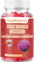 Milk Thistle Gummies for Liver Cleanse, Detox & Repair Fatty Liver Formula Gummies, Milk Thistle Extract | Antioxidant Support & Natural Liver Health, Liver Detox, 60 Vegan Ct