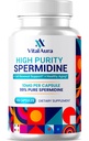 重要Aura Spermidine补充剂 - 10mg x 120 Capsules → 4个月供应高纯度Spermidine用于健康老化、脑和细胞健康 - 100x 更多Potent than Wheat Germ 提取器