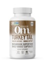 Om 蘑菇超食品 土耳其 Tail Mushules Superfood Superfood Supplement, 90 Counter, 30天, 免疫支持, Polysacchrides, Beta-Glucans, Gut Health & Holistic Defense Mushroom Supplement 补充