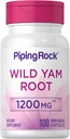 Piping Rock Wild Yam Root Capsules 1200mg | 100 Counter | 摘录补编 | Gluten Free, Non-GMO