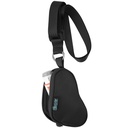 Beautiflier Asthma Inhaler案例 Lanyard Holder Keychain 成人和孩子的手提小包,不包括Inhaler(黑色)