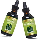 Go Nutrients Liquid Vitamin D3 配有 K2(MK-7) 投放 1oz & 硒 200 mcg 补充 1.0 oz| | Vitamin D3 和 K2| 配有矿物硒 液体和纯水的 补充