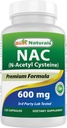 Best Naturals NAC - N 乙酰基 Cysteine 600 mg 120 capsules - n 乙酰基 cysteine - 强抗氧化剂