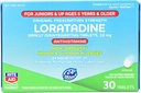 (原始内容存档于2018-10-09) (英语). Rite Aid Kid's Non Drowsy Allergy Relief, Loratadine 10mg, Mint Flavor - 30块牌匾 QQ6岁和年长者 Orally District Tabs