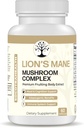 Lions Mane蘑菇补充剂 - Premium Fruiting Body 提取剂 - 与Chaga, Maitake,Shiitake, Reishi - Mood, Brain and Imune Supports, Adaptogen - 非GMO - 60 Vegan Capsules (英语:Vegan Capsules) 配音: 狮子马恩·马恩蘑菇补充剂 - 与夏加,麦竹,Shiitake,Reishi - Mood, Brain and Imune Supports, Adaptogen - 非GMO - 维根·卡普勒斯