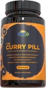 Curry Pill -- -- 90份饮食补充品,配有高胆量的涡轮、大蒜、姜、卡延和黑辣椒