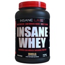Insane Labz Insane Whey 100% 肌肉建筑 Whey蛋白, BCAA 氨基简况, 质量增益器, 食品替代( Vanilla, 30 services)