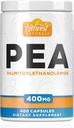 Palmitoyl乙醇酰胺 Capsules  Pe Pea 400mg | 400 Pill Count | 促进自然炎症和不适症的缓解