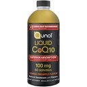 Qunol液体 CoQ10 100mg, 高级吸收天然补充形式Coenzyme Q10, 抗氧化剂促进心脏健康, 橙菠萝火焰, 60 services, 20.3 oz瓶