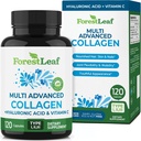 含Hyaluronic Acid + Vitamin C + 女性或男性水解Collagen + 多Collagen Capsules Peptides 用于皮肤,皱纹, 120 Caps