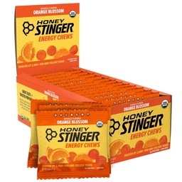 Honey Stinger Organic Blossom Energy Chew, Gluten Free & Cafeine Free, 用于运动、跑步和表演、家庭运动营养和健身、前期和中期工作,12 Pack, 21.6 Ounce