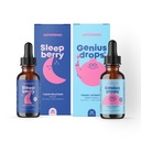 JoySpring Genius Drops Brain 补充和睡眠莓Melatonin 儿童睡眠支持
