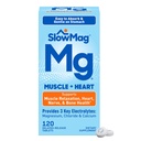SlowMag Muscle + 氯化镁加钙补充剂,支持肌肉放松,偶尔肌肉凝聚和心脏健康,高吸收,120个计数
