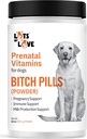 Bitch Pills(粉状) - 狗的产前维生素(Earlier Thomas Pet) - 叶酸,B12,钙 - 怀孕狗用品(Liver,1英镑)