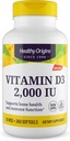健康起源 维生素D3, 2000 IU, 360 计数